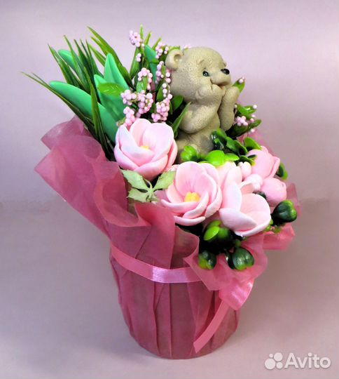 Мыло ручной работы букеты