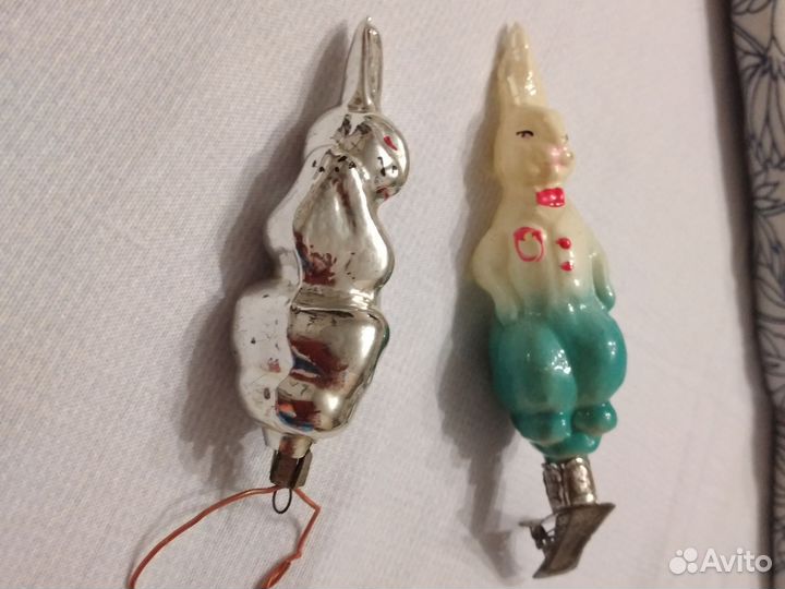 Елочные игрушки стекло СССР
