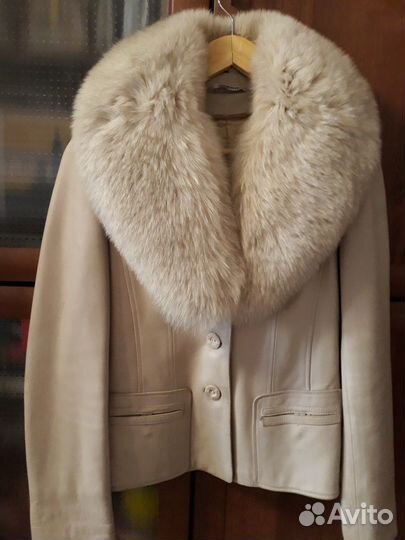 Куртка кожаная осенняя