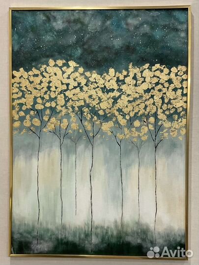 Картина акрилом на холсте