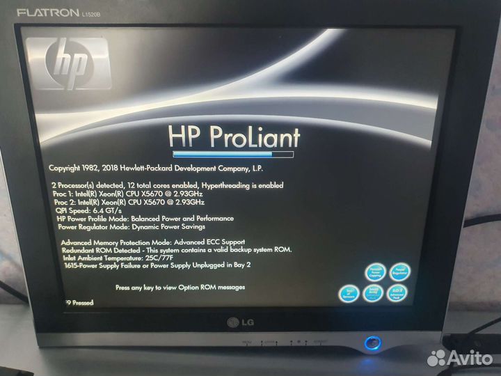 Сервер hp dl380 gen7 2x5670 2.9ghz 148gb ddr3 ecc
