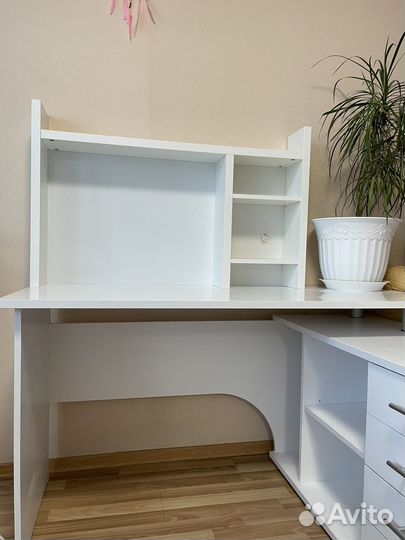 Письменный стол бу с доп.модулем Mikke lkea