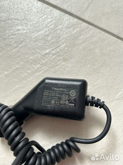 Авто зарядка BlackBerry microUSB clm03d-050