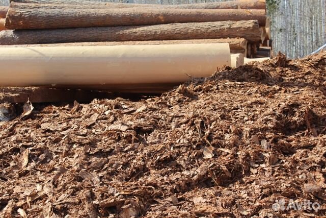 Мульча, сосновая кора