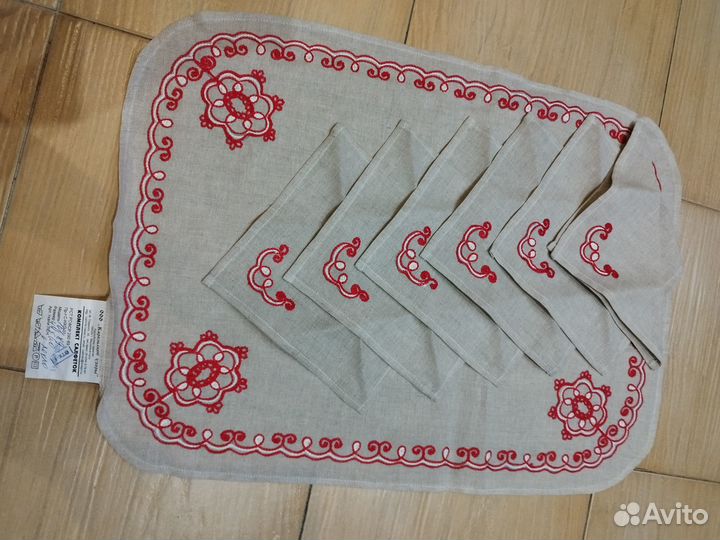 Комплект салфеток лен