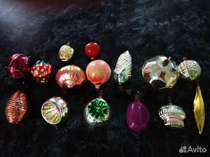 Старые ёлочные игрушки СССР