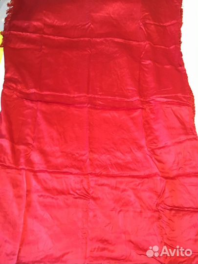 Атласное покрывало с вышивкой СССР