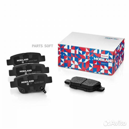 Mobiland 429203860 Колодки тормозные дисковые зад