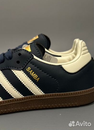 Кроссовки Adidas Originals Samba Og Blue Люкс