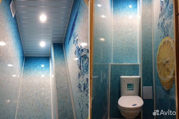 Отделка ванны и туалета пвх панелями