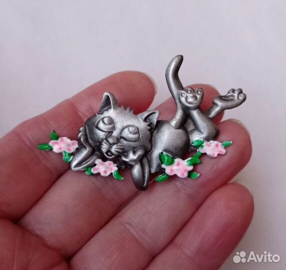 Брошь Кошка. Разные. Листайте