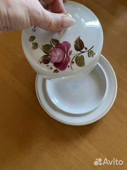 Масленка фарфор СССР