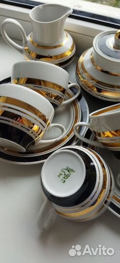 Чайный сервиз СССР Дороги, кофейный Вербилки