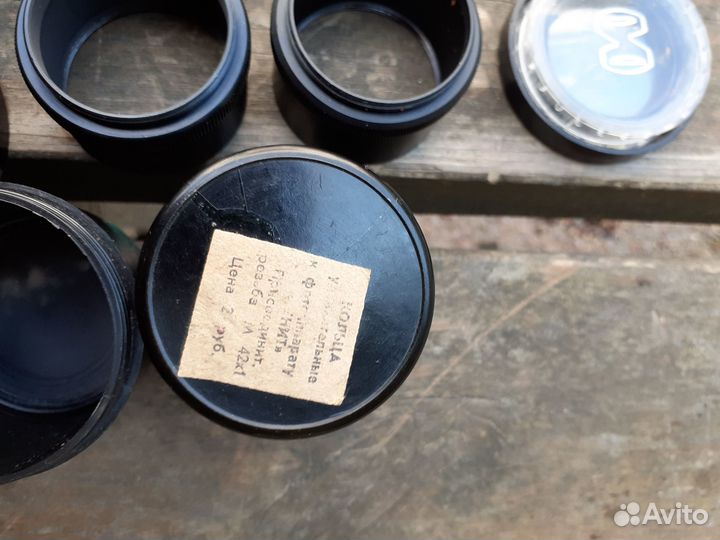 Линза и кольца удлинители для фотоаппарата Зенит