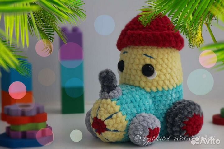 Вязаный паровозик