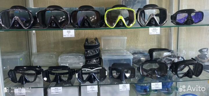 Маски силиконовые для подводной охоты и дайвинга