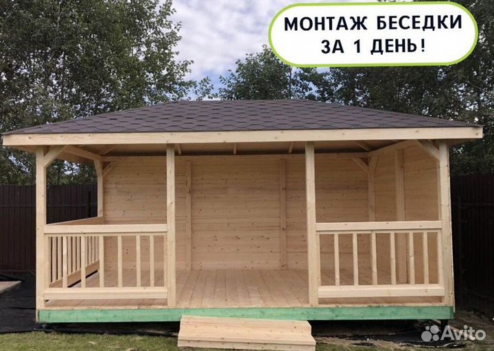 Беседка к дому