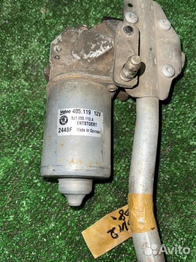 Моторчик стеклоочистителя (дворников) Skoda Fabia