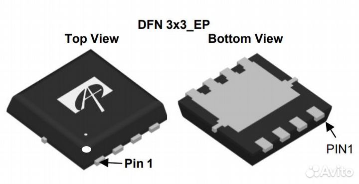 Микросхема aonr21357 P-Channel MOSFET 20V 34A DFN