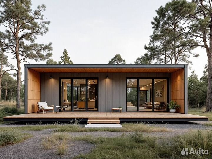 Модульный дом из морских контейнеров под ключ