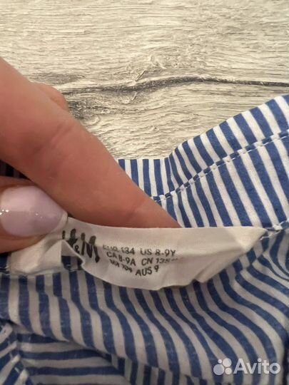 Рубашка летняя для девочки H&M 134