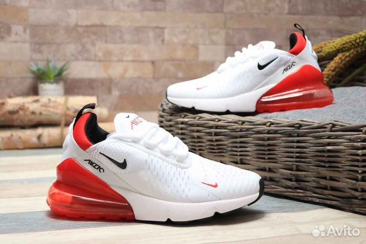 Nike Air max 270 белый красный женские