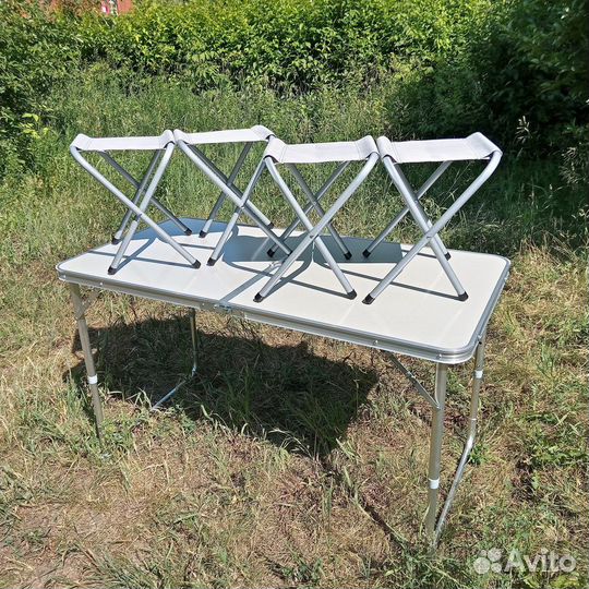 Стол складной туристический + 4 стула