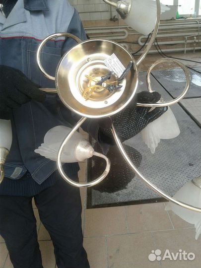 Люстра потолочная бу