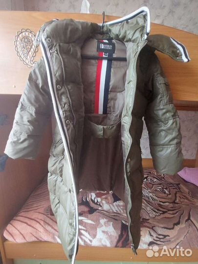 Зимнее пальто для девочки 128