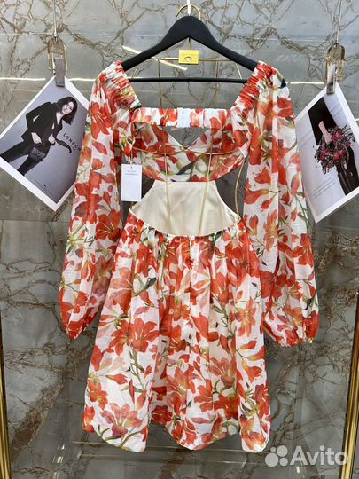 Идеальный яркий сарафан zimmermann