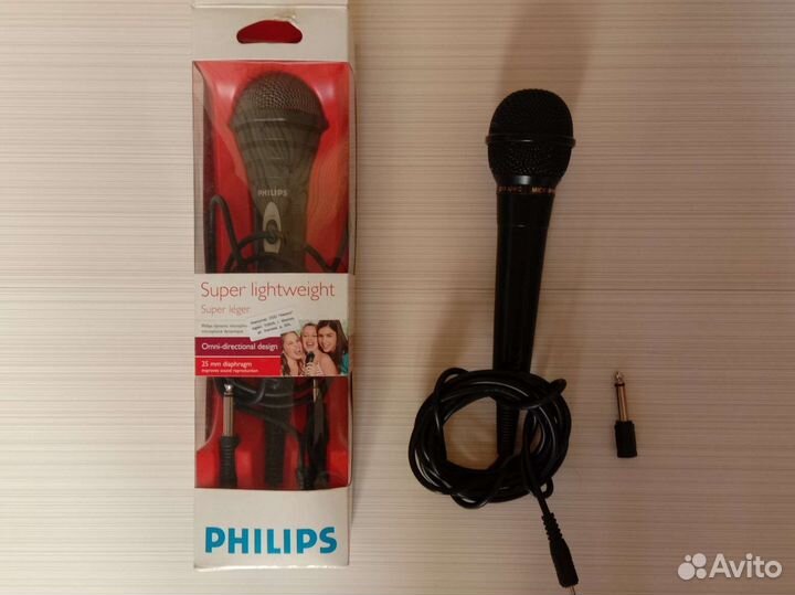 Микрофон для караоке Philips SBC md110 Hama dm-20