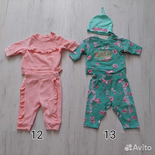 Детские вещи, чепчкики, носочки (52,56,62,68р-р)