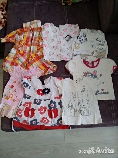 Вещи пакетом 80-86 для девочки