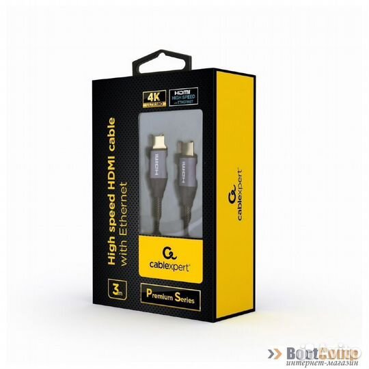 Кабель hdmi - hdmi gembird (ccbp-hdmi-3M), 3 метра