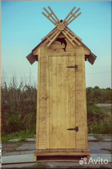 Дачный туалет с декором нтц 608