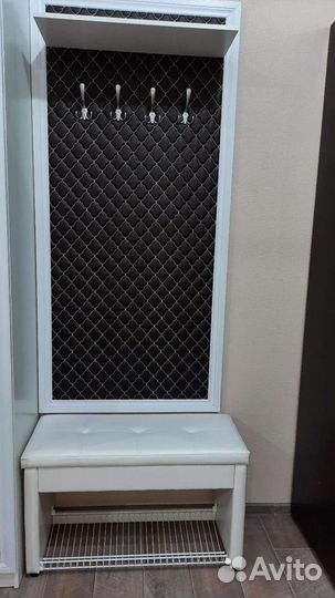 Новая Пуф-Обувница c решётка и ящиком