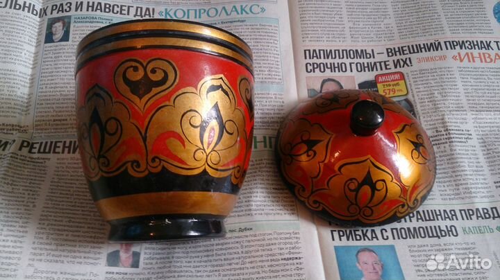 Ваза деревянная времен СССР