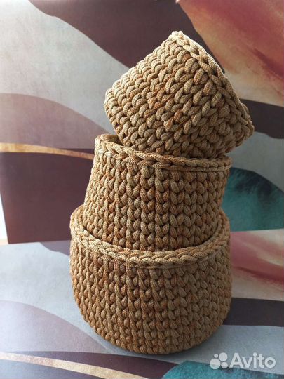 Корзина интерьерная ручной работы