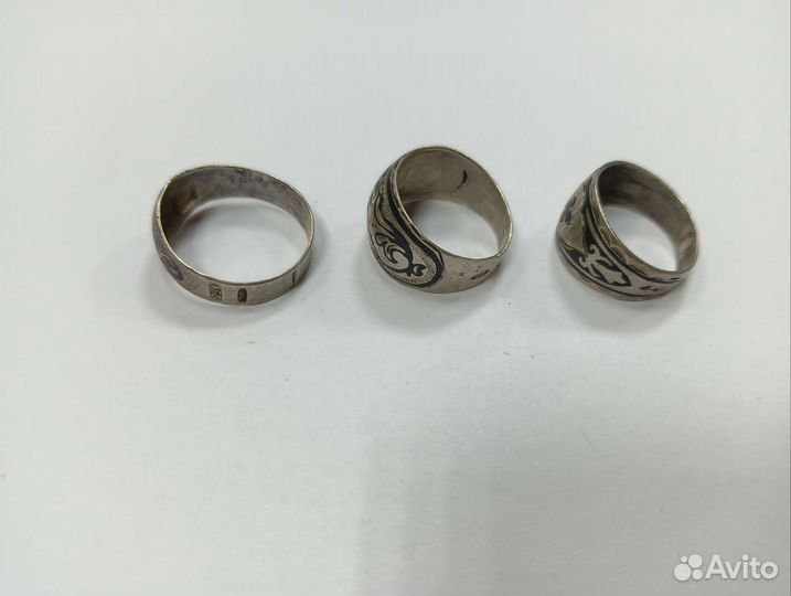 Кольца СССР 875 серебро