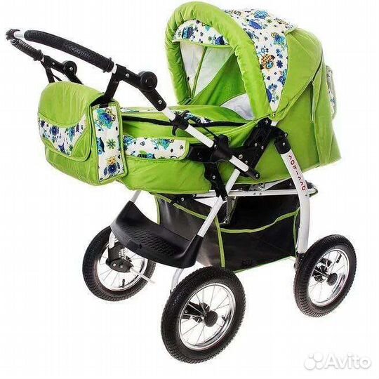 Коляска трансформер Kacper Sorisso Print Green