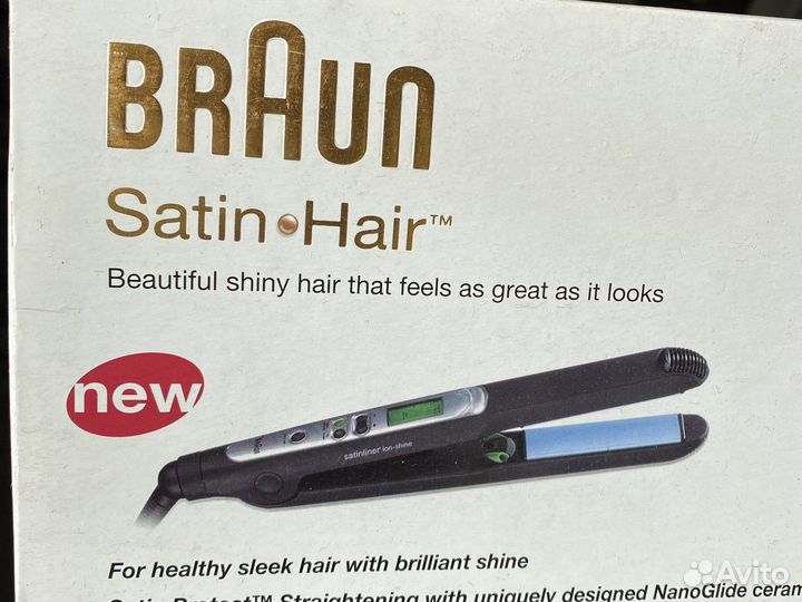 Стайлер для волос утюжок braun Satin Hair ES2