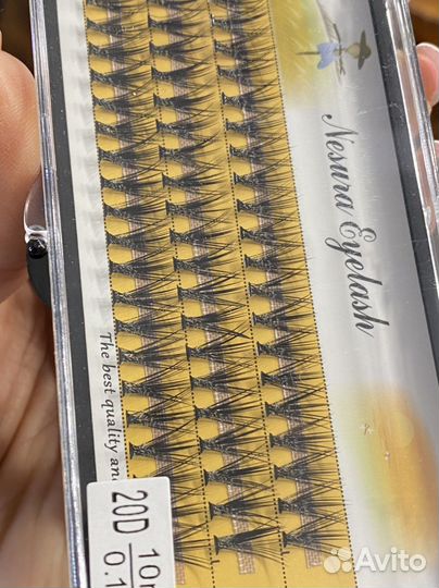 Пучки ресниц 20 д 8 и 10 мм