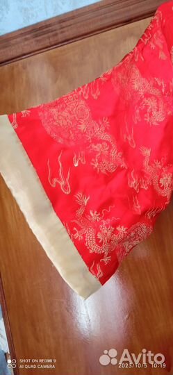 Халат женский длинный шелковый