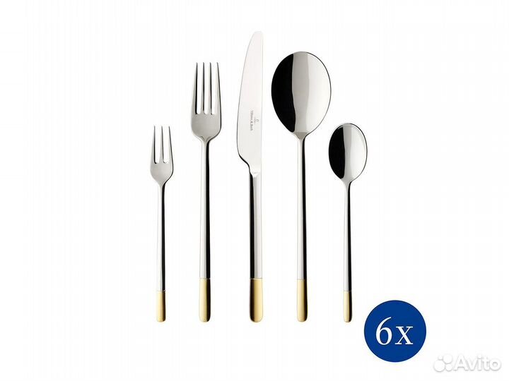 Villeroy & Boch столовые приборы Ella Gold: 30 пр