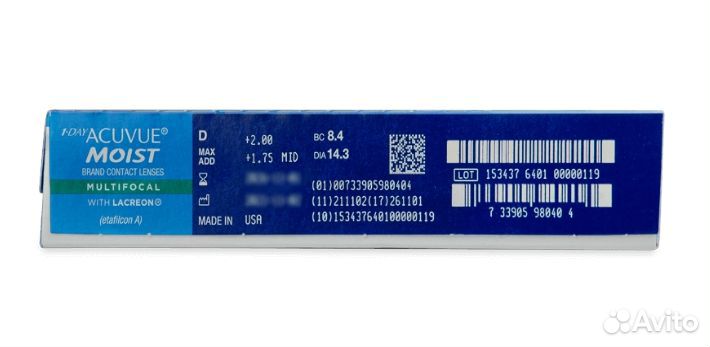 1 Day Acuvue Moist Multifocal (90 линз)