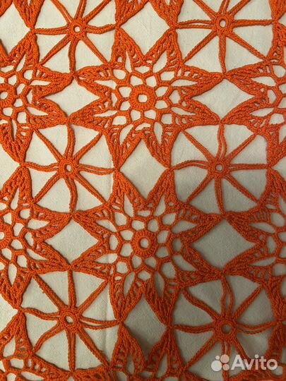 Салфетка вязаная крючком, полотенца льняные СССР