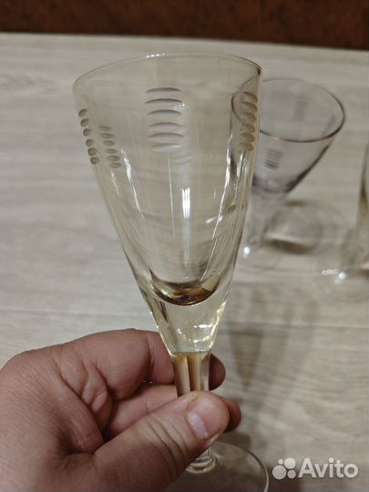 Фужеры цветное стекло СССР