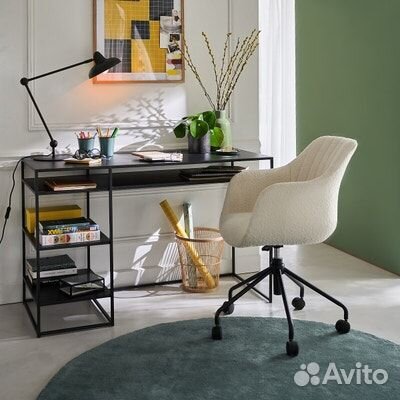 Лампа на шарнирах из металла и латуни. Франция