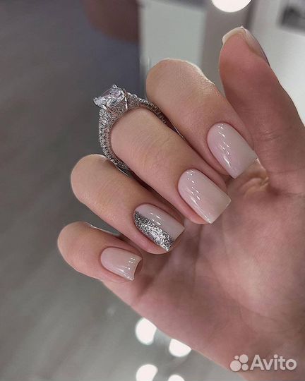Маникюр шеллак наращивание с выездом на дом