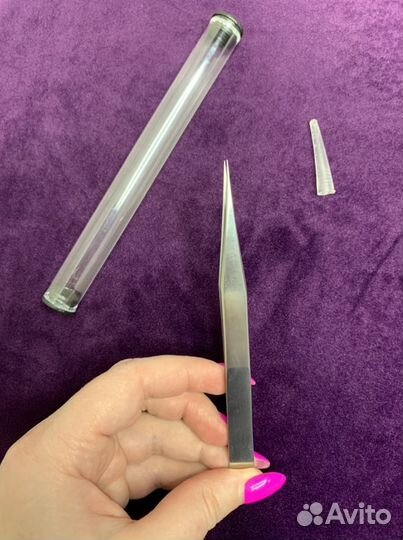 Пинцет для наращивания ресниц